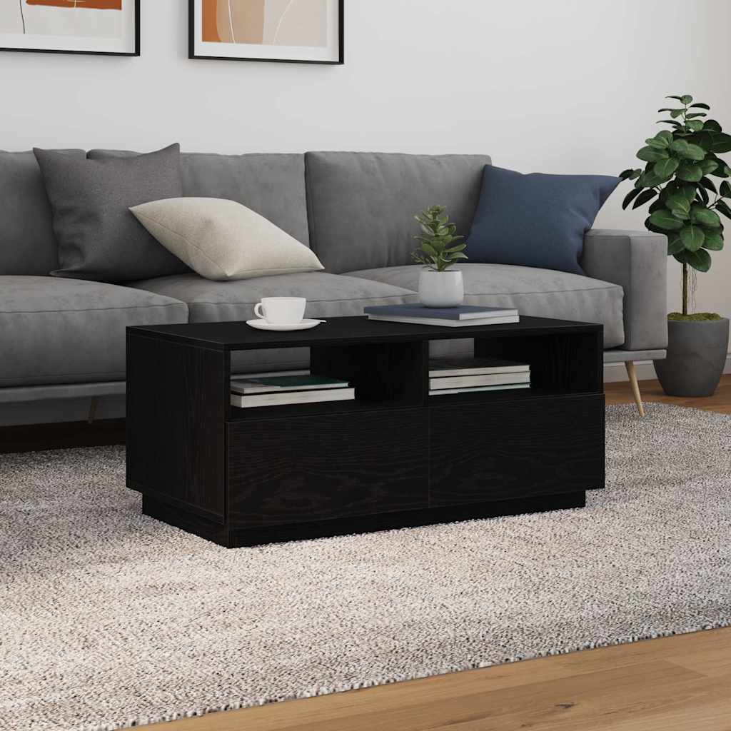 Salontafel Met Led-Verlichting 90X49X40 Cm