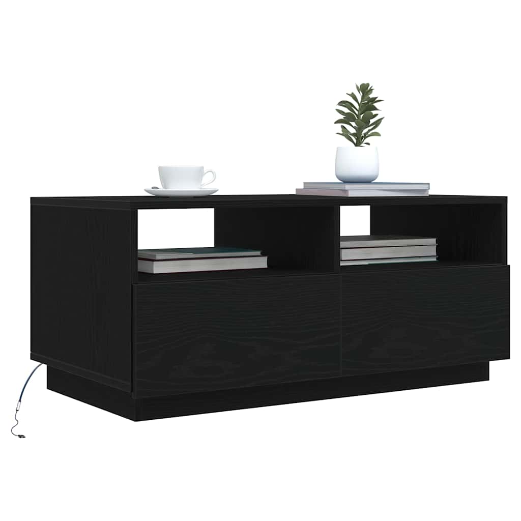Salontafel Met Led-Verlichting 90X49X40 Cm