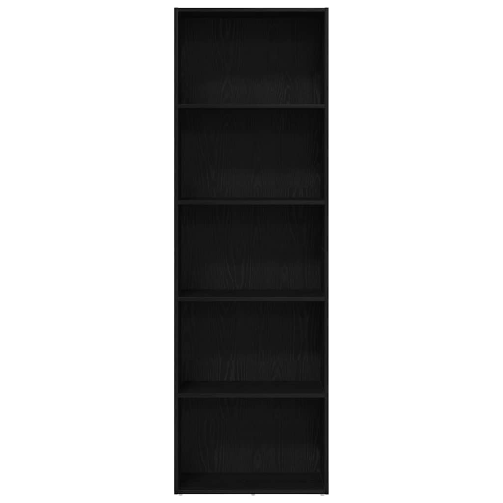 Boekenkast 60X30X Spaanplaat Kleurig Zwart Eiken