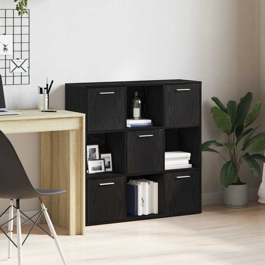 Boekenkast 90X28X90 Cm Bewerkt Hout Kleur