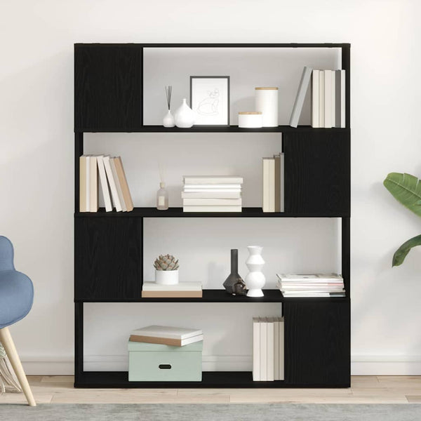 Boekenkast/Kamerscherm Kleurig Zwart Eiken