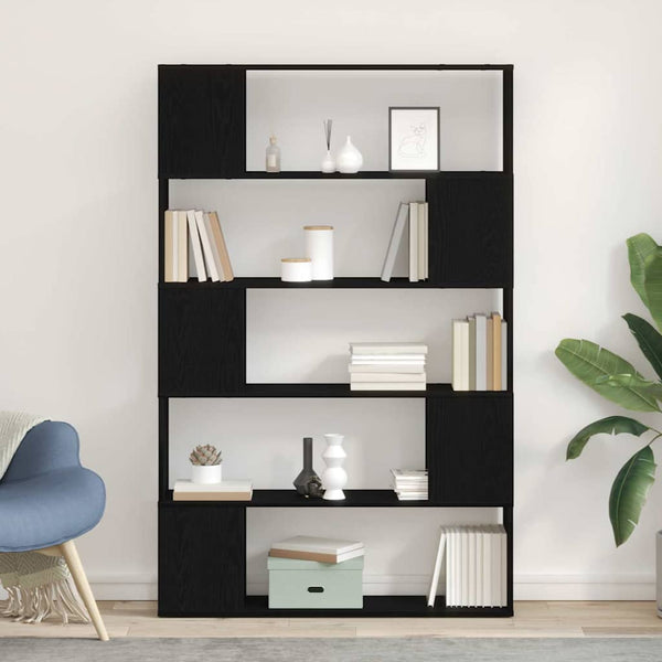 Boekenkast/Kamerscherm Kleurig Zwart Eiken