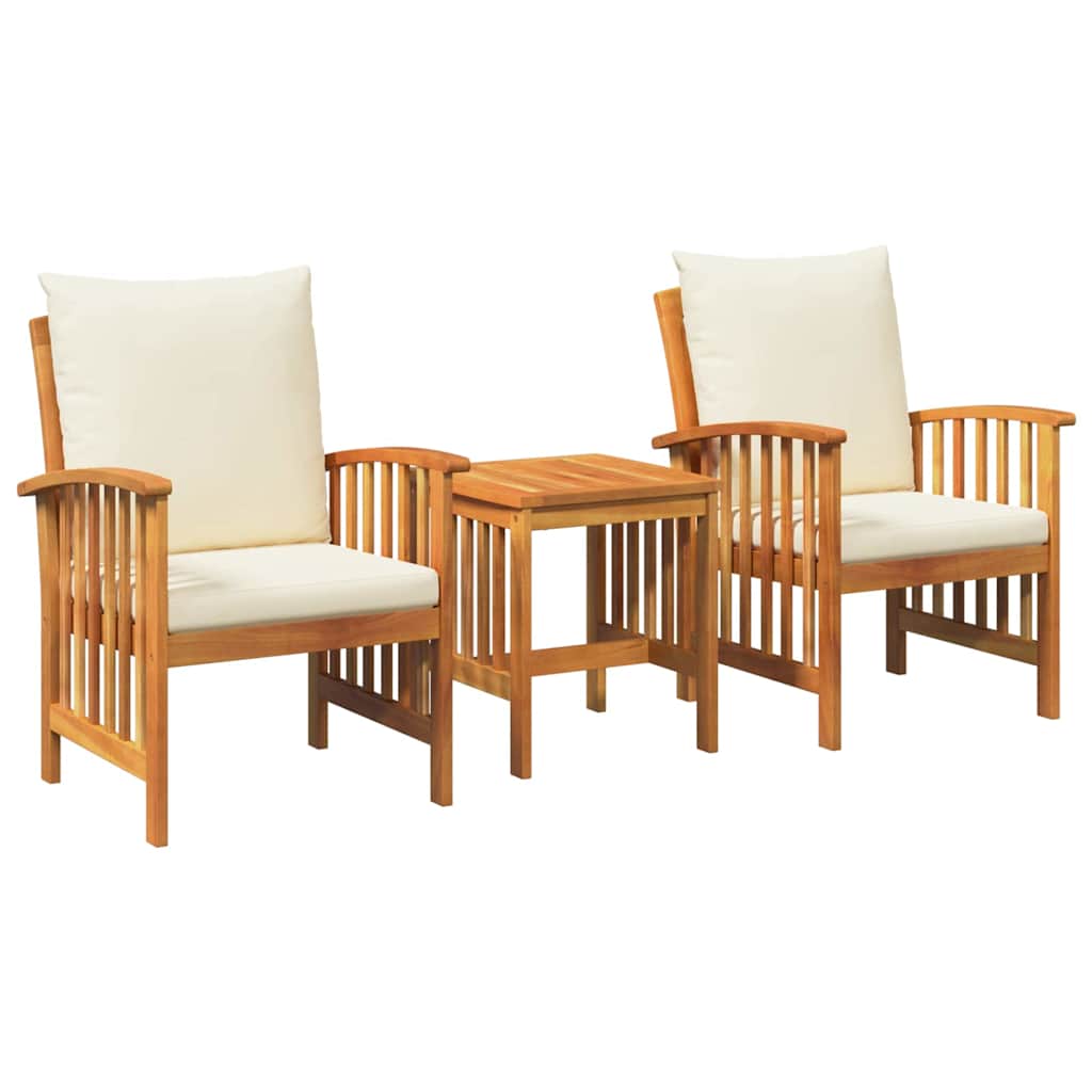 Tuin Sofa Set Met Kussen 3 Pcs Bruin Massief Acaciahout