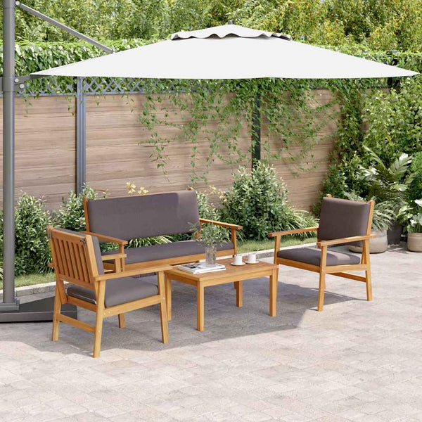 Tuin Sofa Set 6 Pcs Bruin 45 X 45 X 38Cm Massief Acaciahout