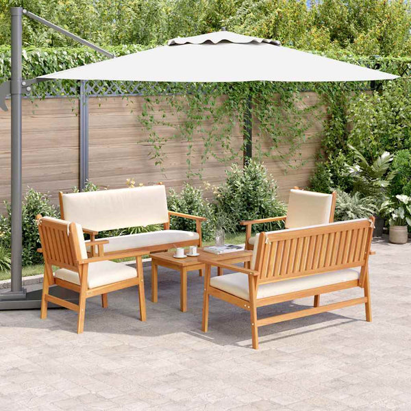 Tuin Sofa Set 6 Pcs Bruin 45 X 45 X 38Cm Massief Acaciahout
