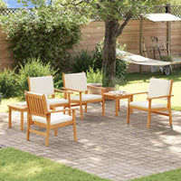 Tuin Sofa Set 6 Pcs Bruin 45 X 45 X 38Cm Massief Acaciahout