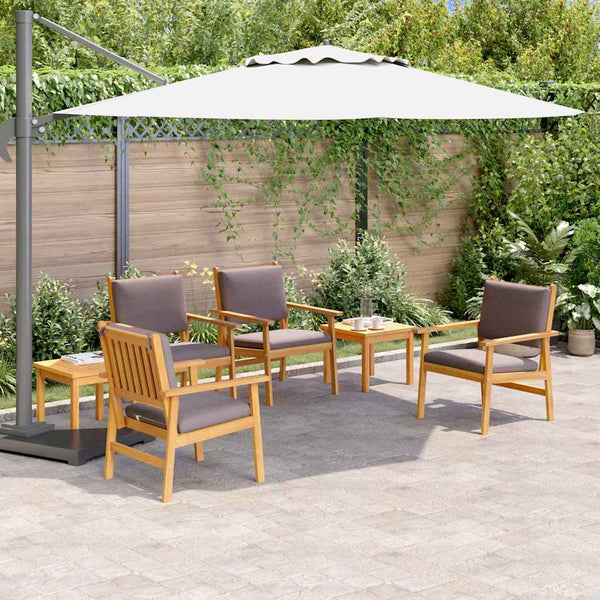 Tuin Sofa Set 6 Pcs Bruin 45 X 45 X 38Cm Massief Acaciahout