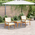 Tuin Sofa Set 6 Pcs Bruin 45 X 45 X 38Cm Massief Acaciahout