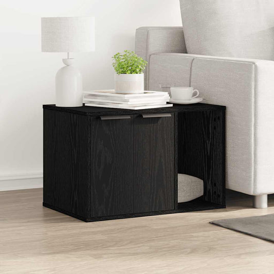 Kattenbakomheining Bewerkt Hout