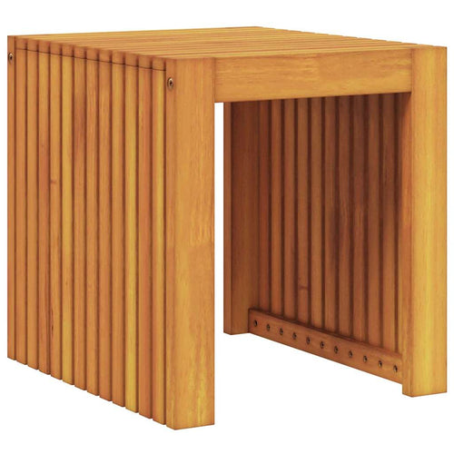 Bijzettafel Olie Naturel 43 X 36 X 40 Cm Massief Teakhout