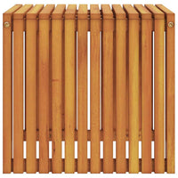 Bijzettafel Olie Naturel 43 X 36 X 40 Cm Massief Teakhout