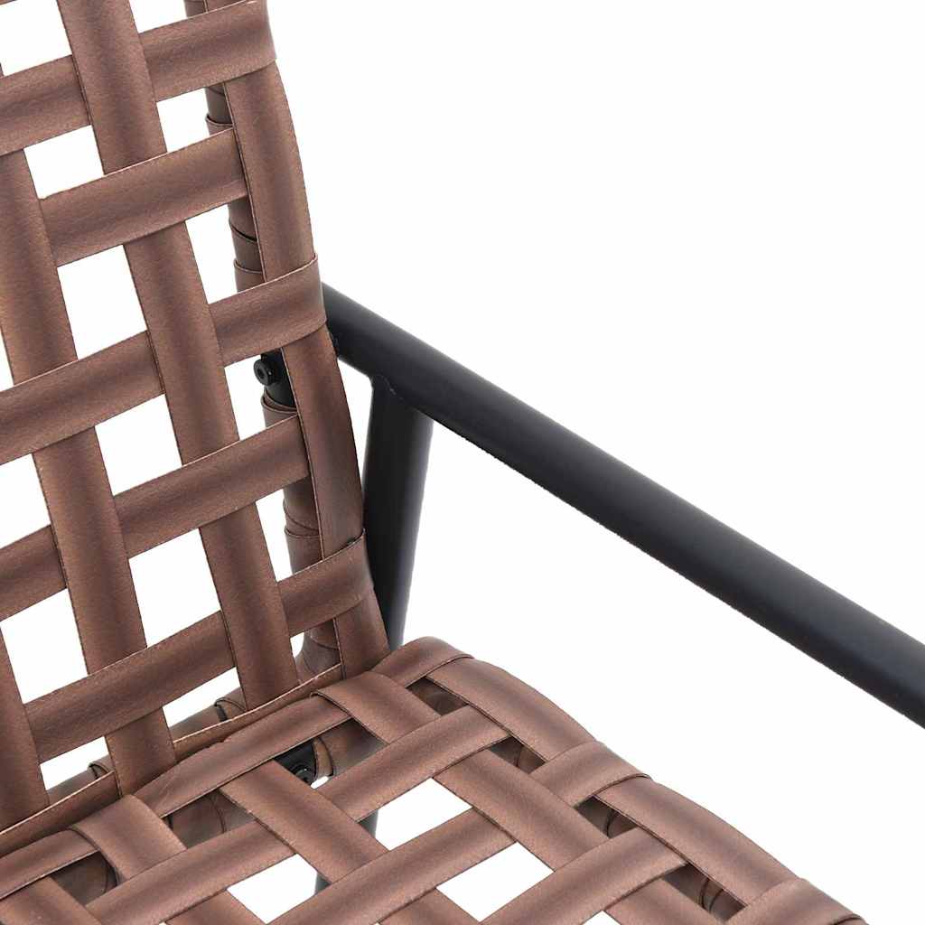 Tuin Eetset 4 Pcs Bruin Poly Rattan