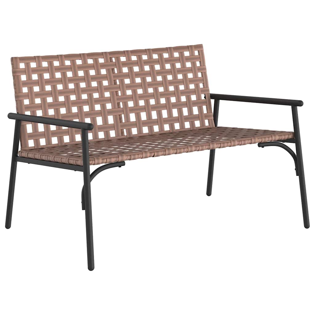 Tuin Eetset 4 Pcs Bruin Poly Rattan