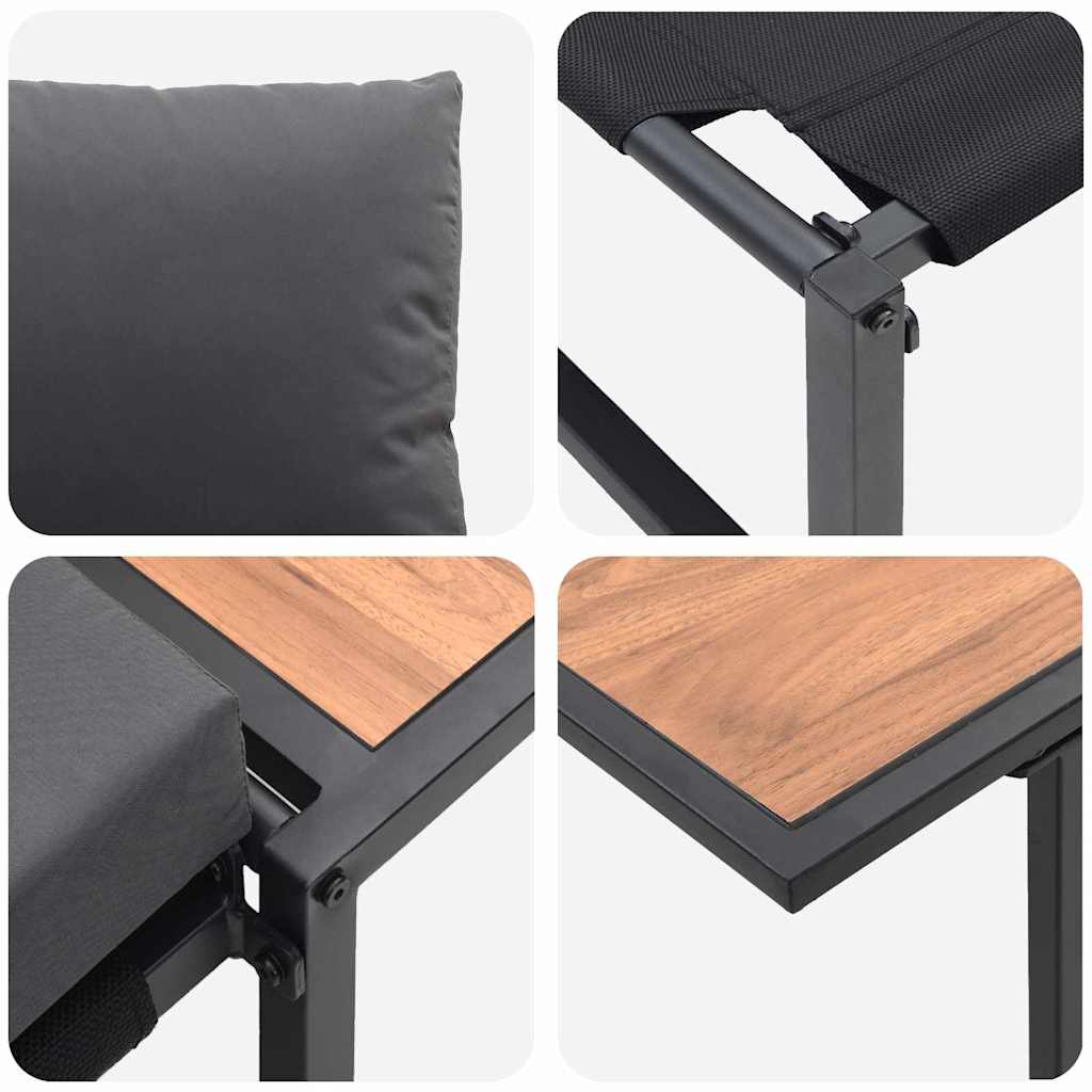 Tuin Eetset 2 Pcs Staal