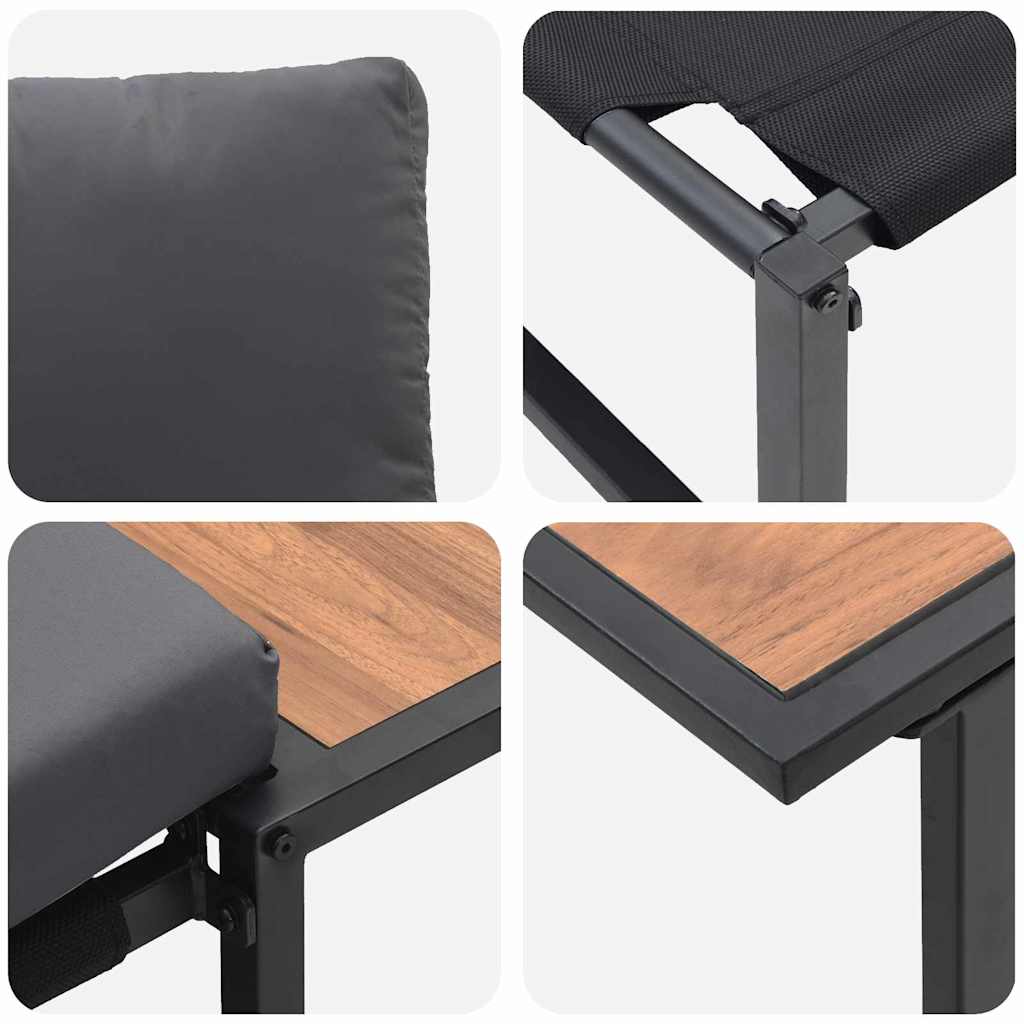 Tuin Sofa Set 2 Pcs Staal