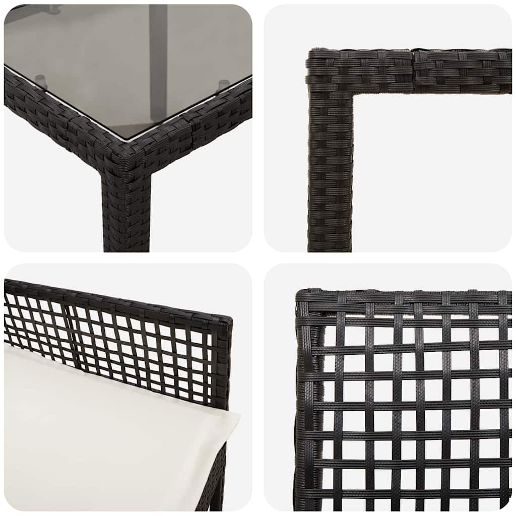 Tuin Eetset 5 Pcs Poly Riet