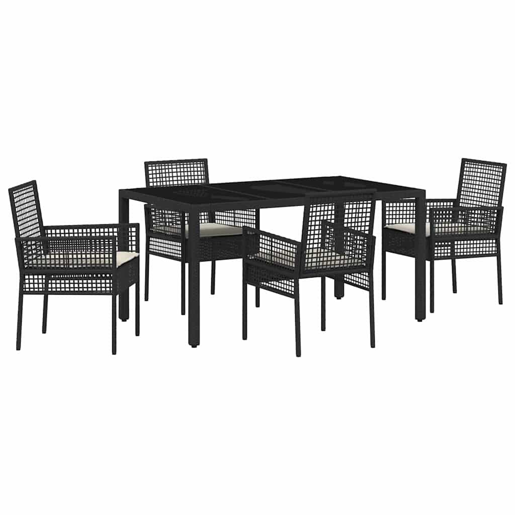 Tuin Eetset 5 Pcs Poly Riet