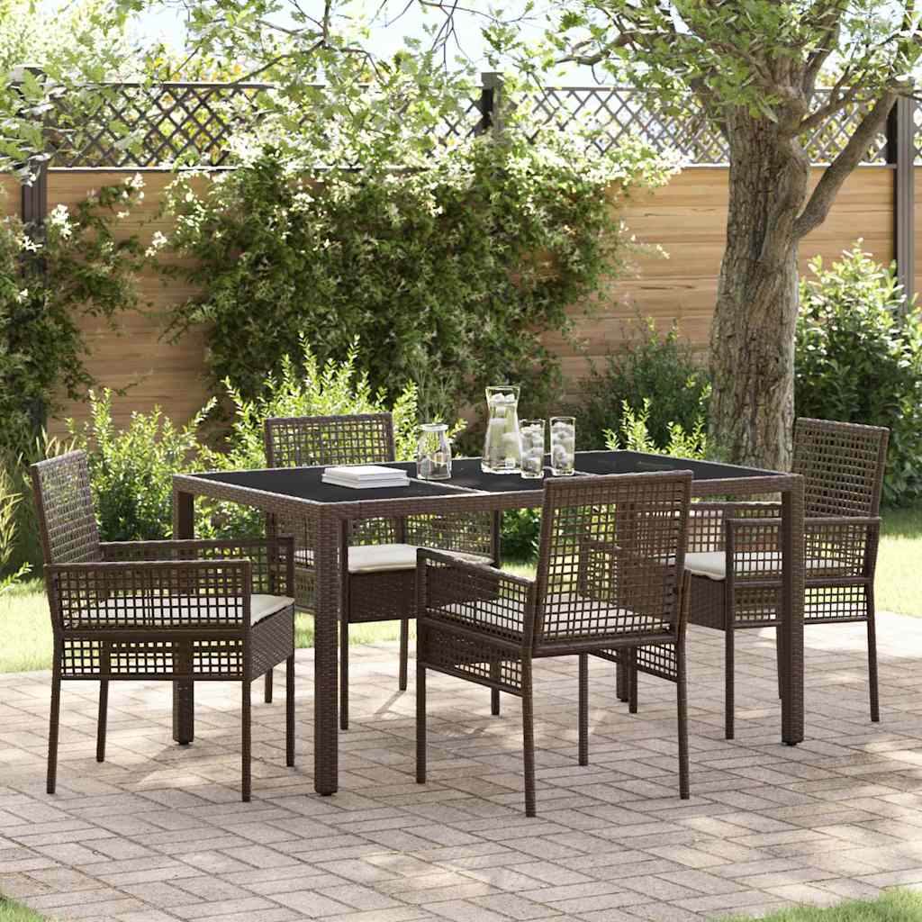 Tuin Eetset 5 Pcs Poly Riet
