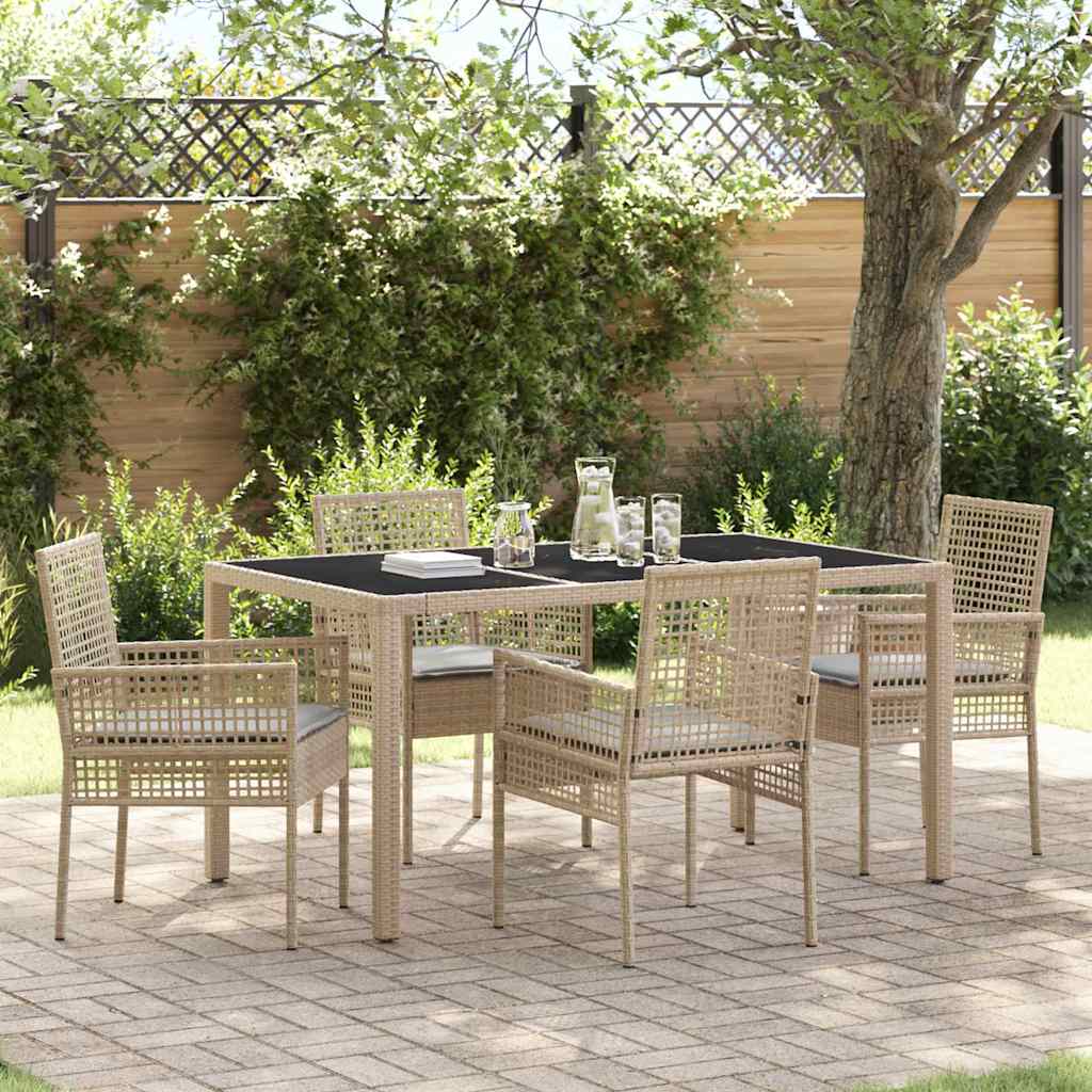 Tuin Eetset 5 Pcs Poly Riet