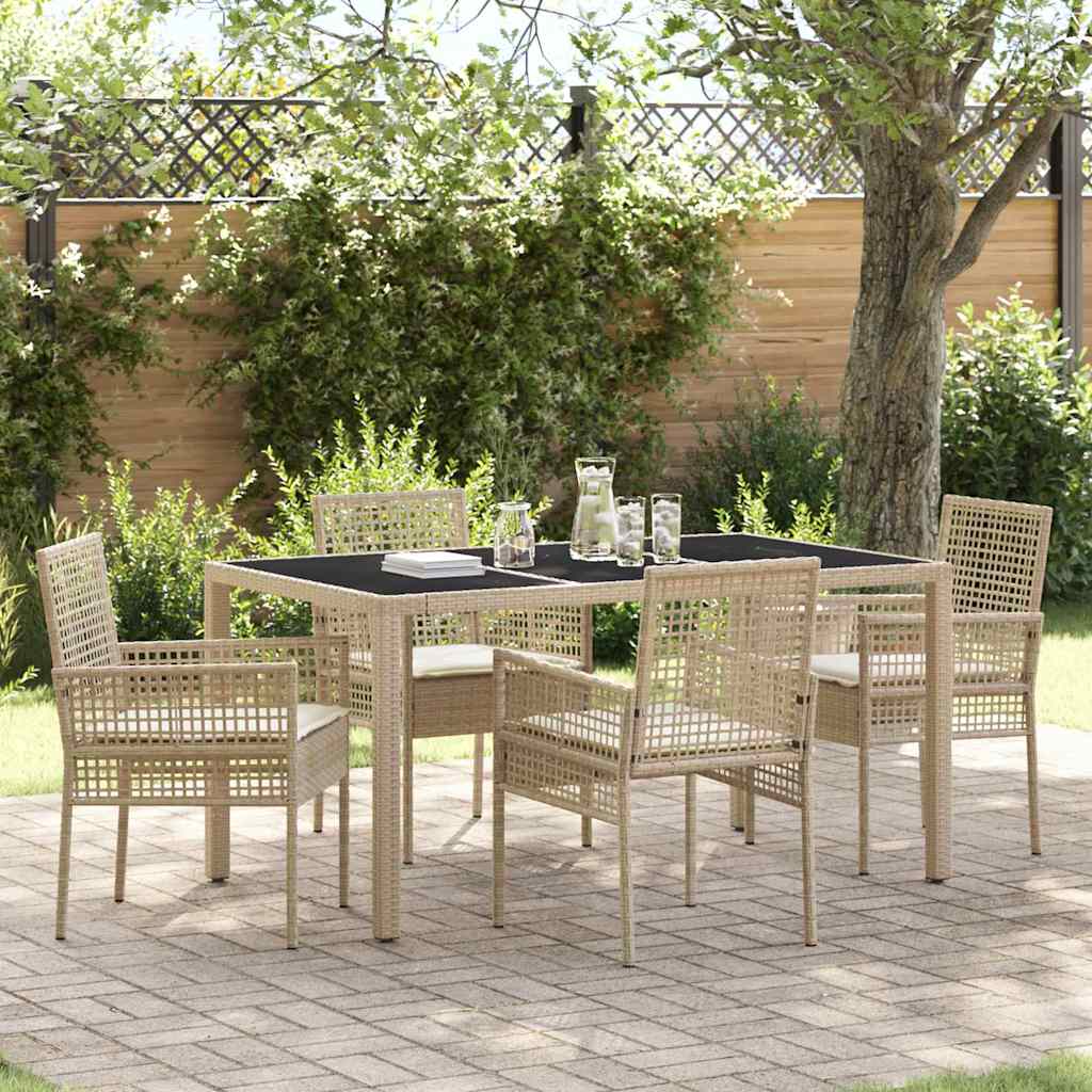 Tuin Eetset 5 Pcs Poly Riet