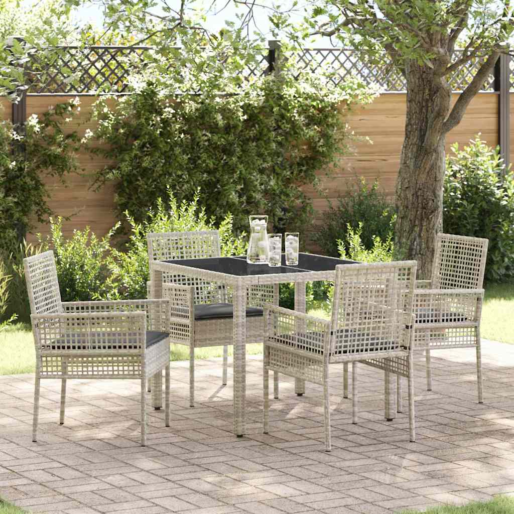 Tuin Eetset 5 Pcs Poly Riet