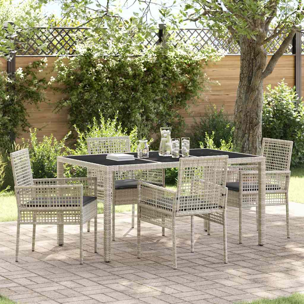 Tuin Eetset 5 Pcs Poly Riet