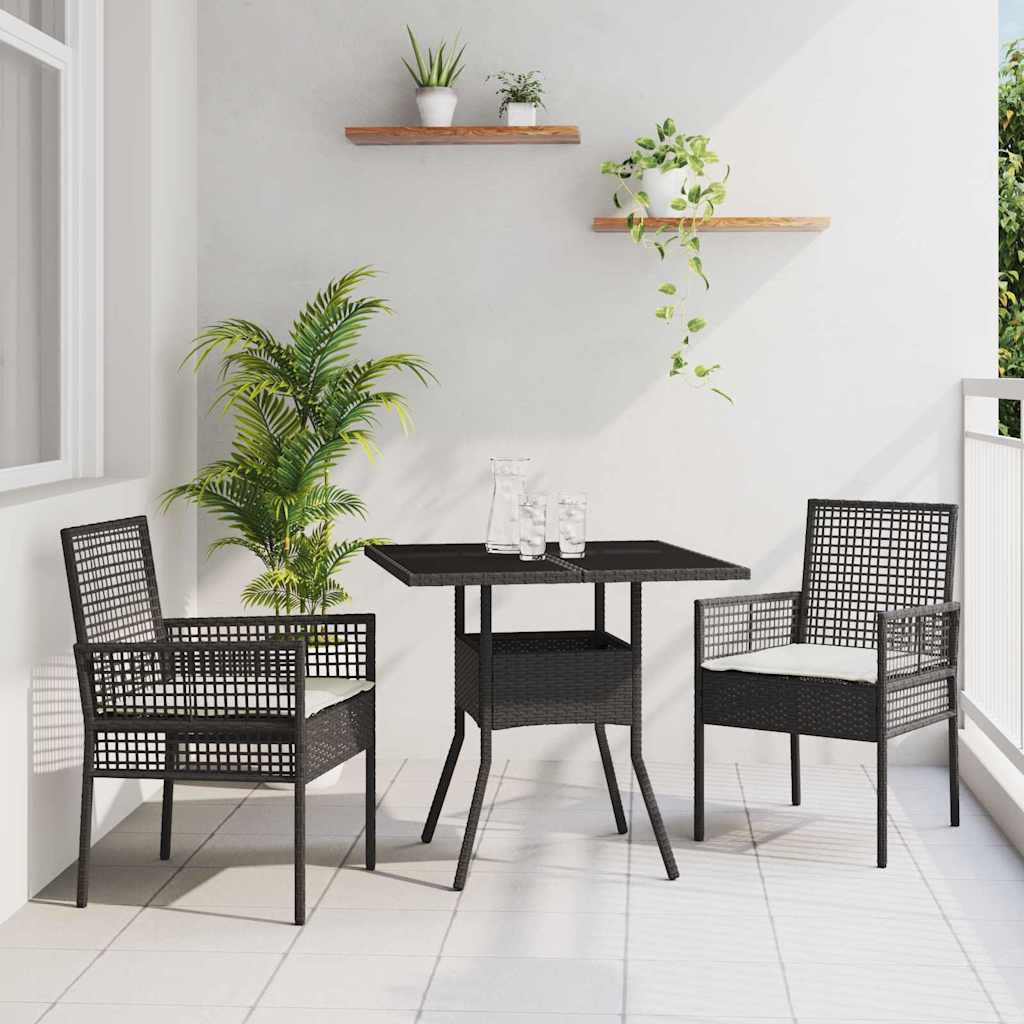 Tuin Eetset 3 Pcs Poly Riet