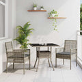 Tuin Eetset 3 Pcs Poly Riet