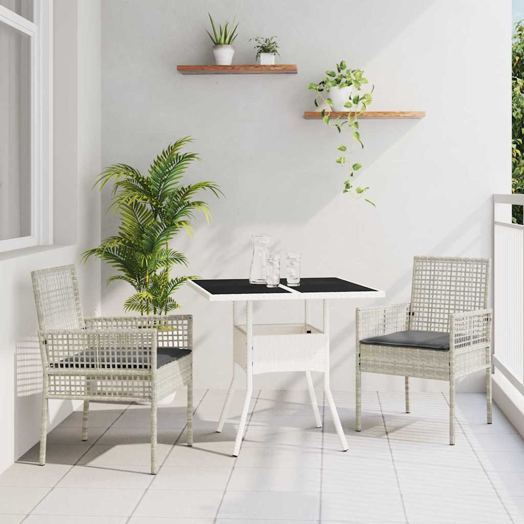 Tuin Eetset 3 Pcs Poly Riet