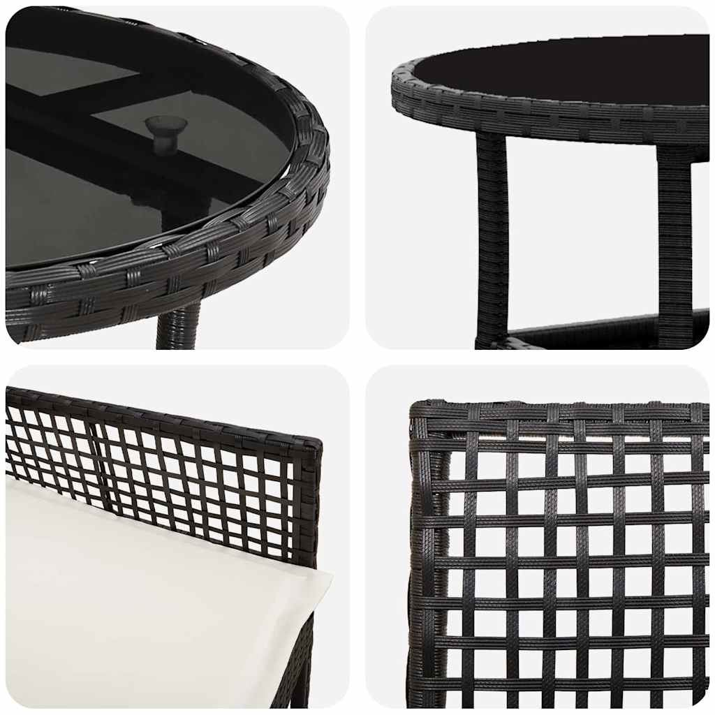 Tuin Eetset 5 Pcs Poly Riet
