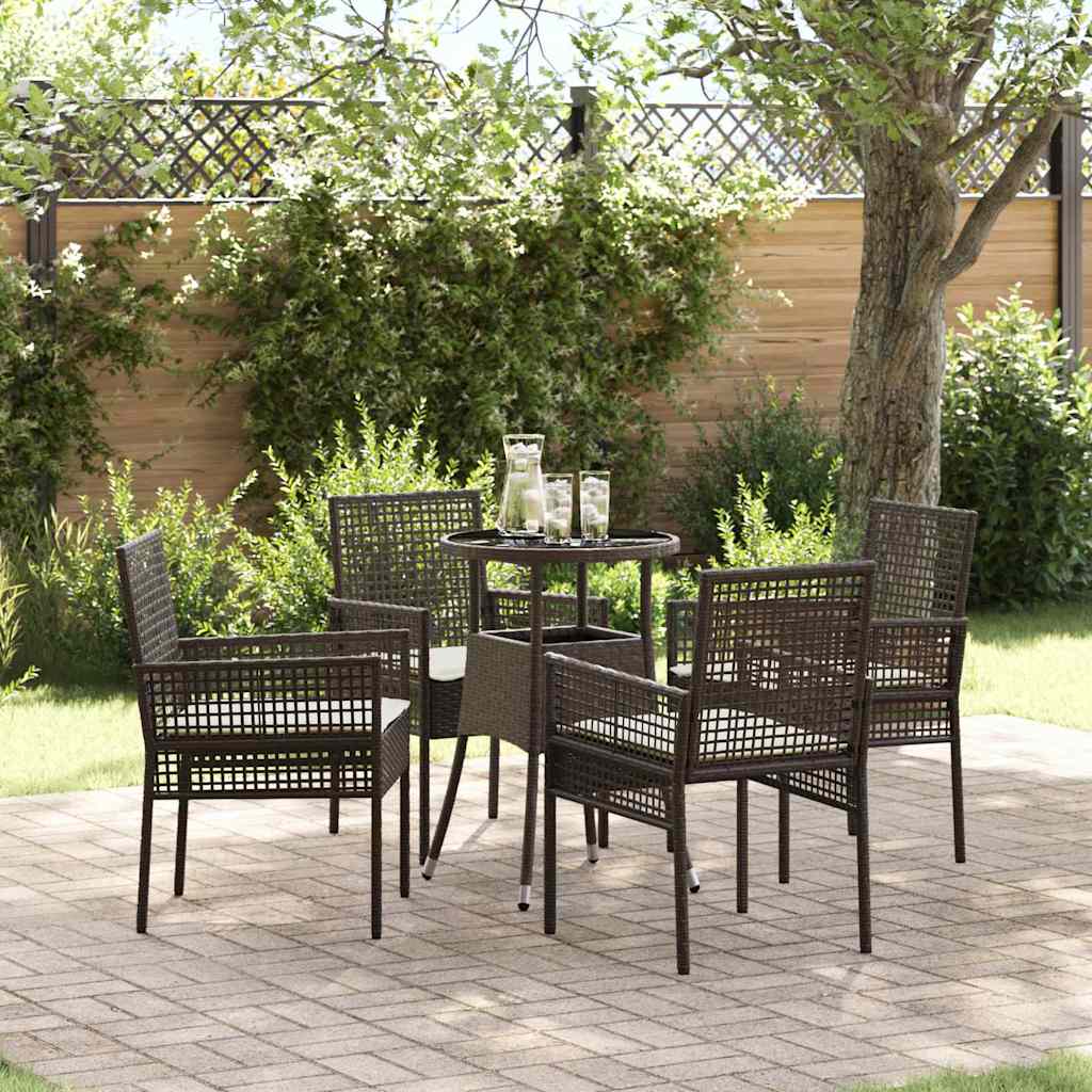 Tuin Eetset 5 Pcs Poly Riet