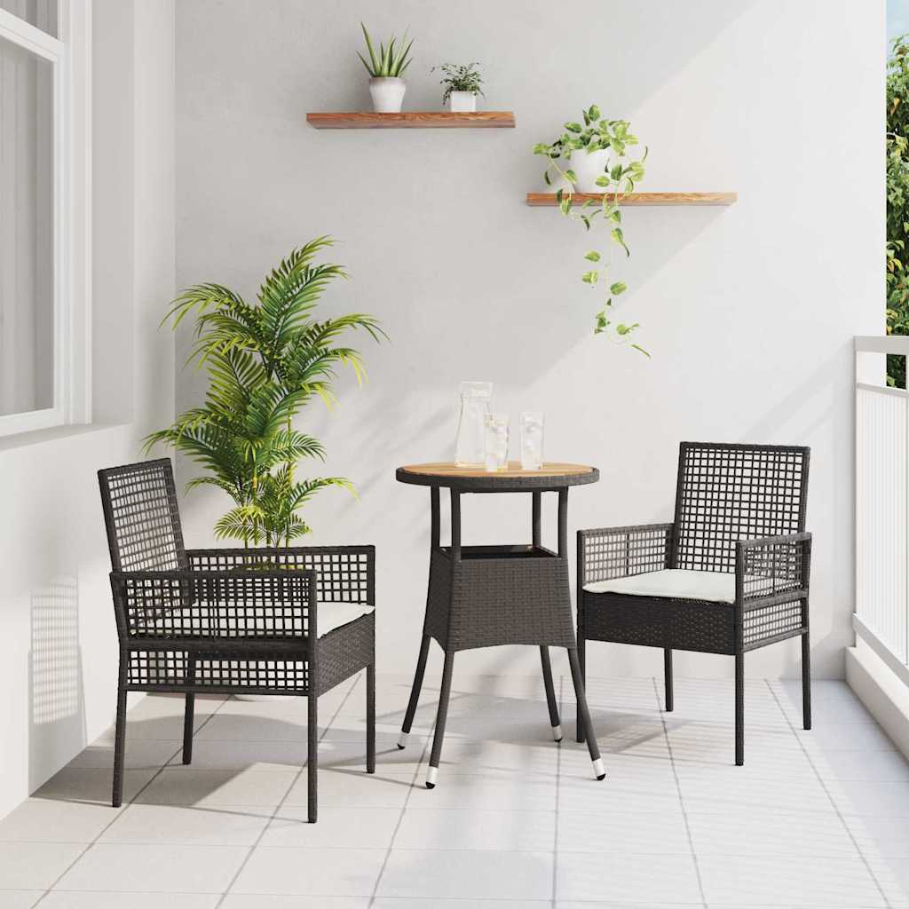 Tuin Eetset 3 Pcs Poly Riet