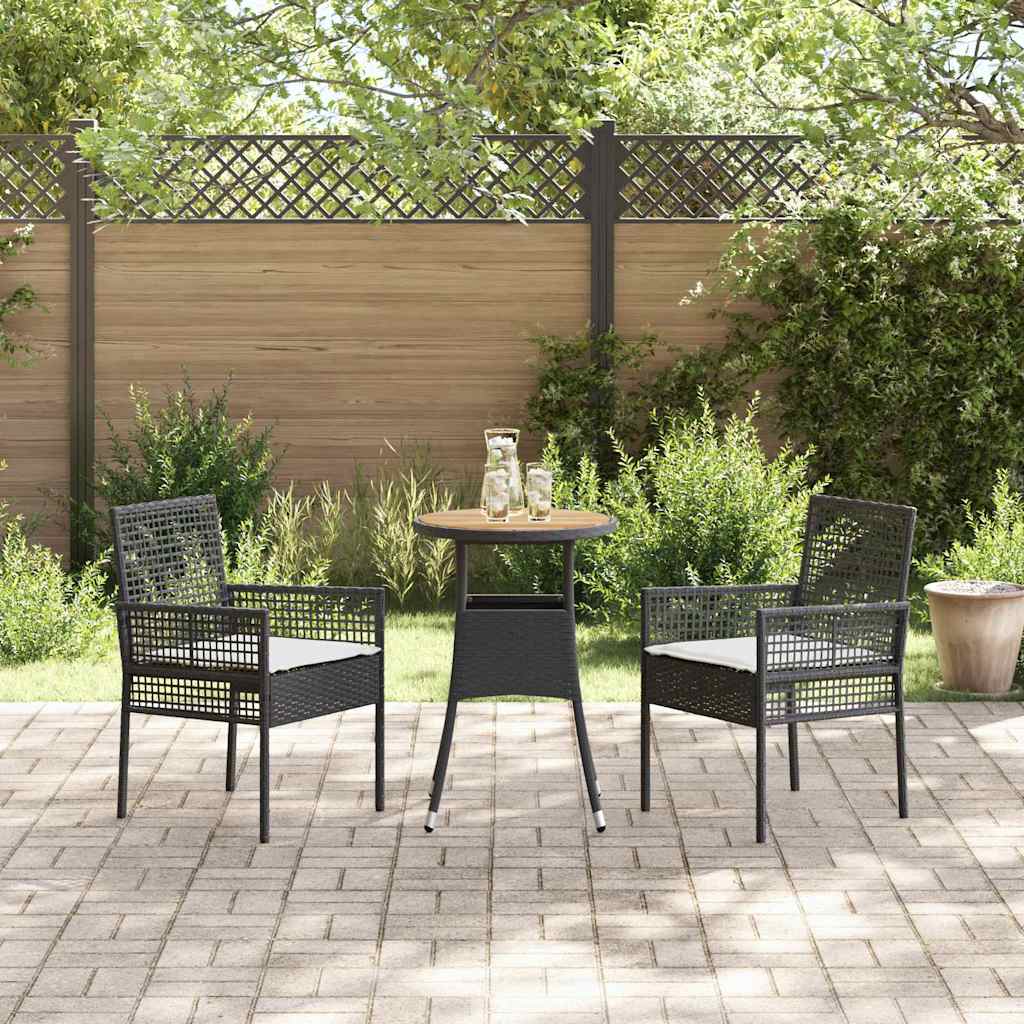 Tuin Eetset 3 Pcs Poly Riet