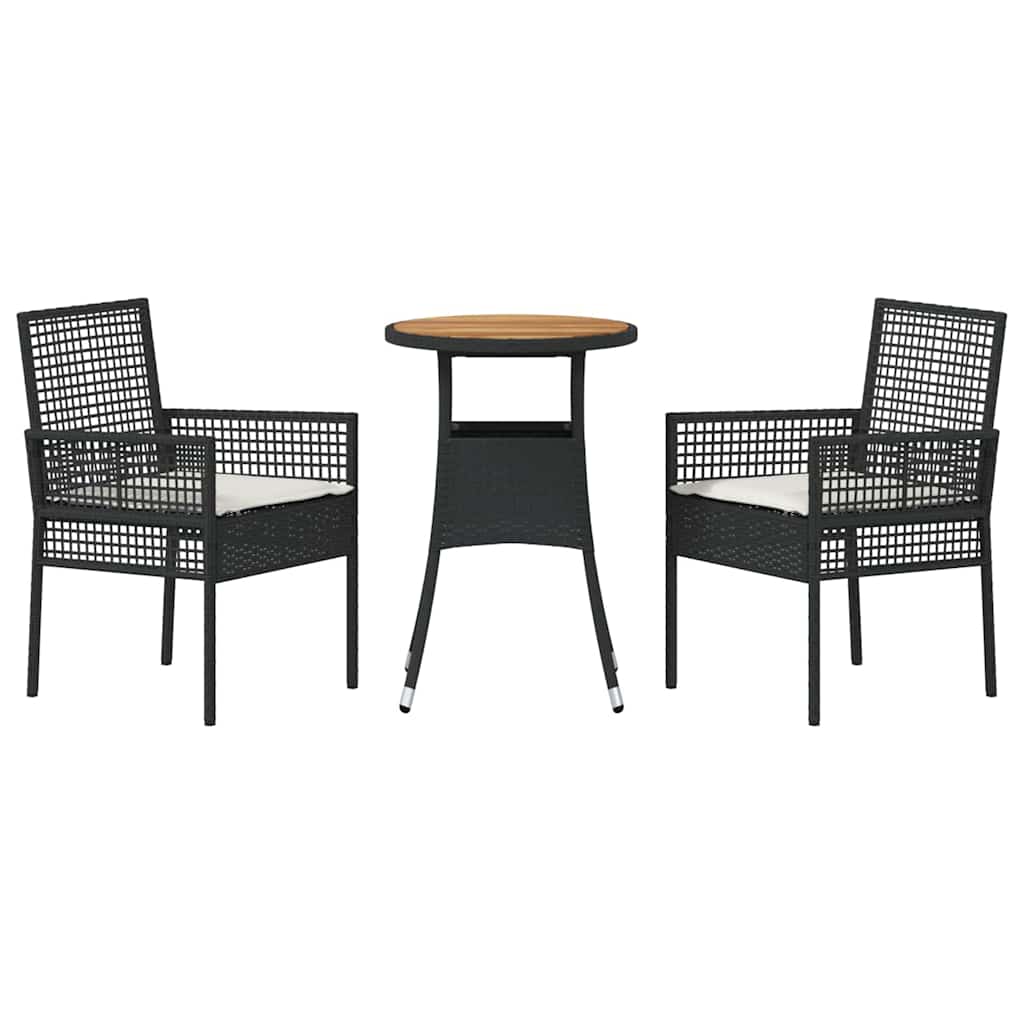 Tuin Eetset 3 Pcs Poly Riet