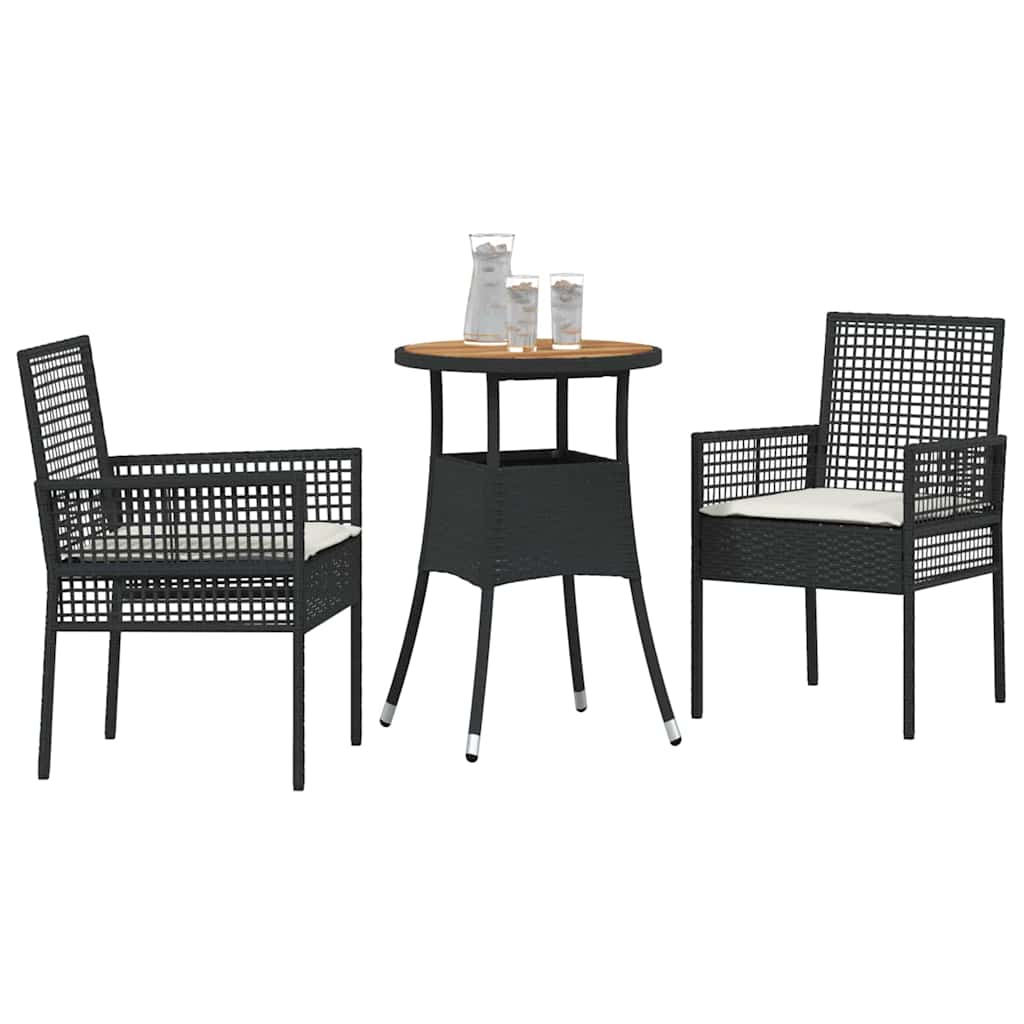 Tuin Eetset 3 Pcs Poly Riet