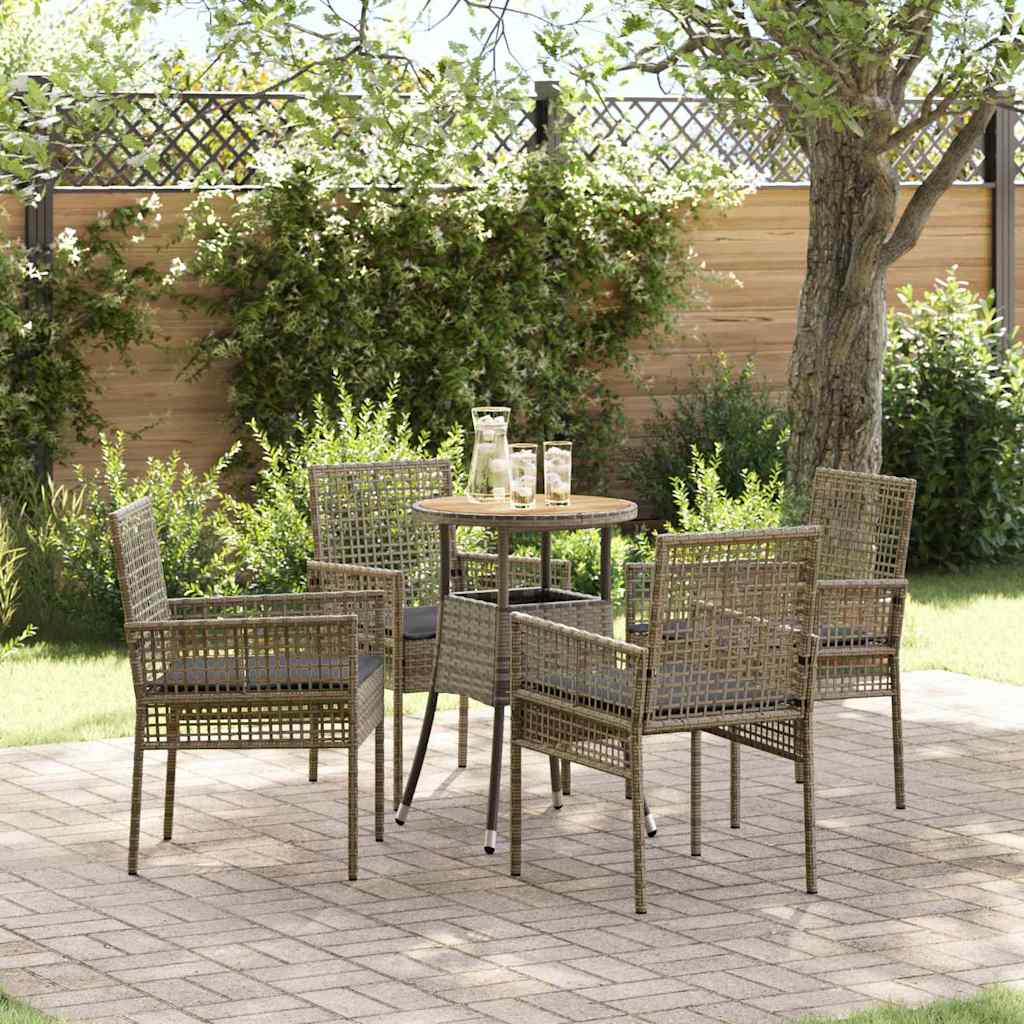 Tuin Eetset 3 Pcs Poly Riet