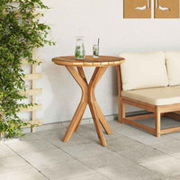Bijzettafel Bruin 70 X 70 X 75 Cm Massief Teakhout