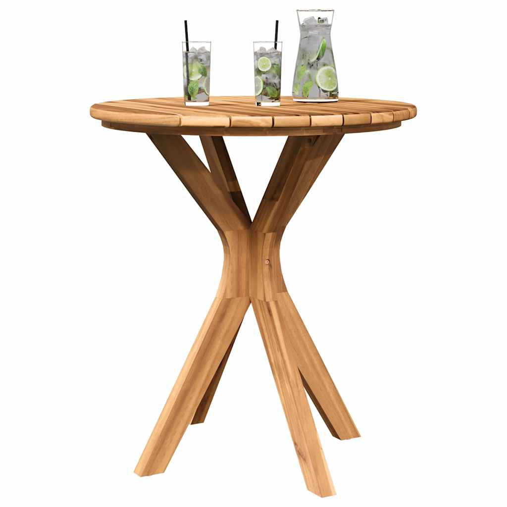 Bijzettafel Bruin 70 X 70 X 75 Cm Massief Teakhout