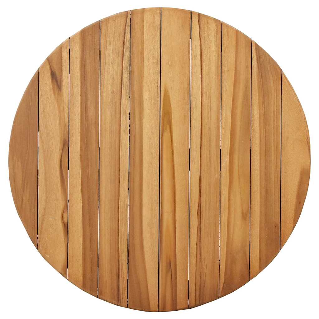 Bijzettafel Bruin 70 X 70 X 75 Cm Massief Teakhout