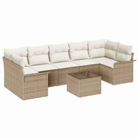 Tuin Sofa Set 8 Pcs Poly Riet
