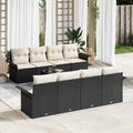 Tuin Sofa Set 9 Pcs Poly Riet