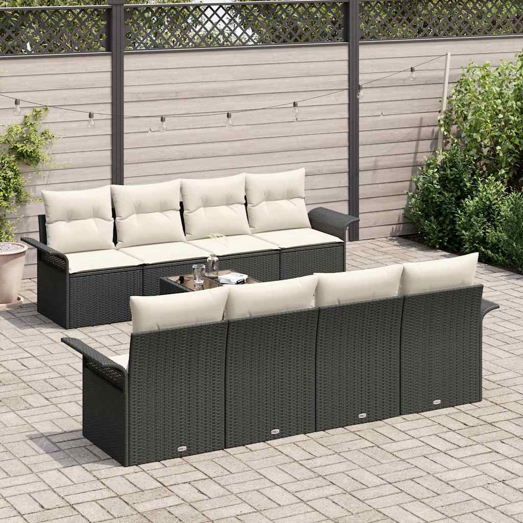 Tuin Sofa Set 9 Pcs Poly Riet
