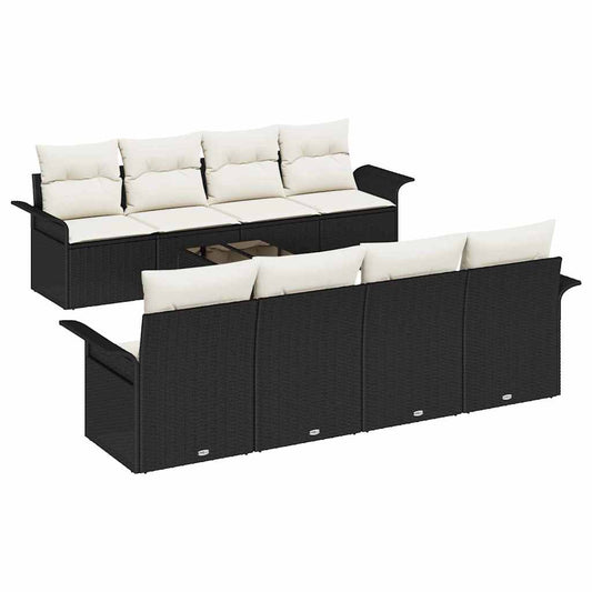 Tuin Sofa Set 9 Pcs Poly Riet