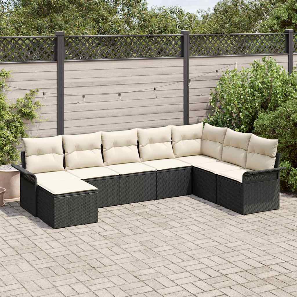 Tuin Sofa Set Met Kussen 8 Pcs Poly Riet