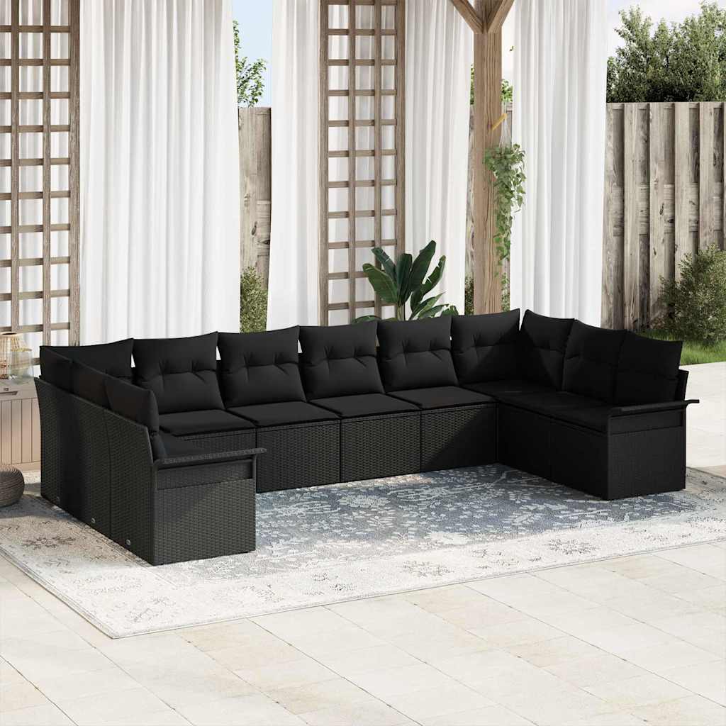 Tuin Sofa Set Met Kussen 10 Pcs Poly Riet