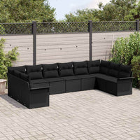 Tuin Sofa Set Met Kussen 10 Pcs Poly Riet