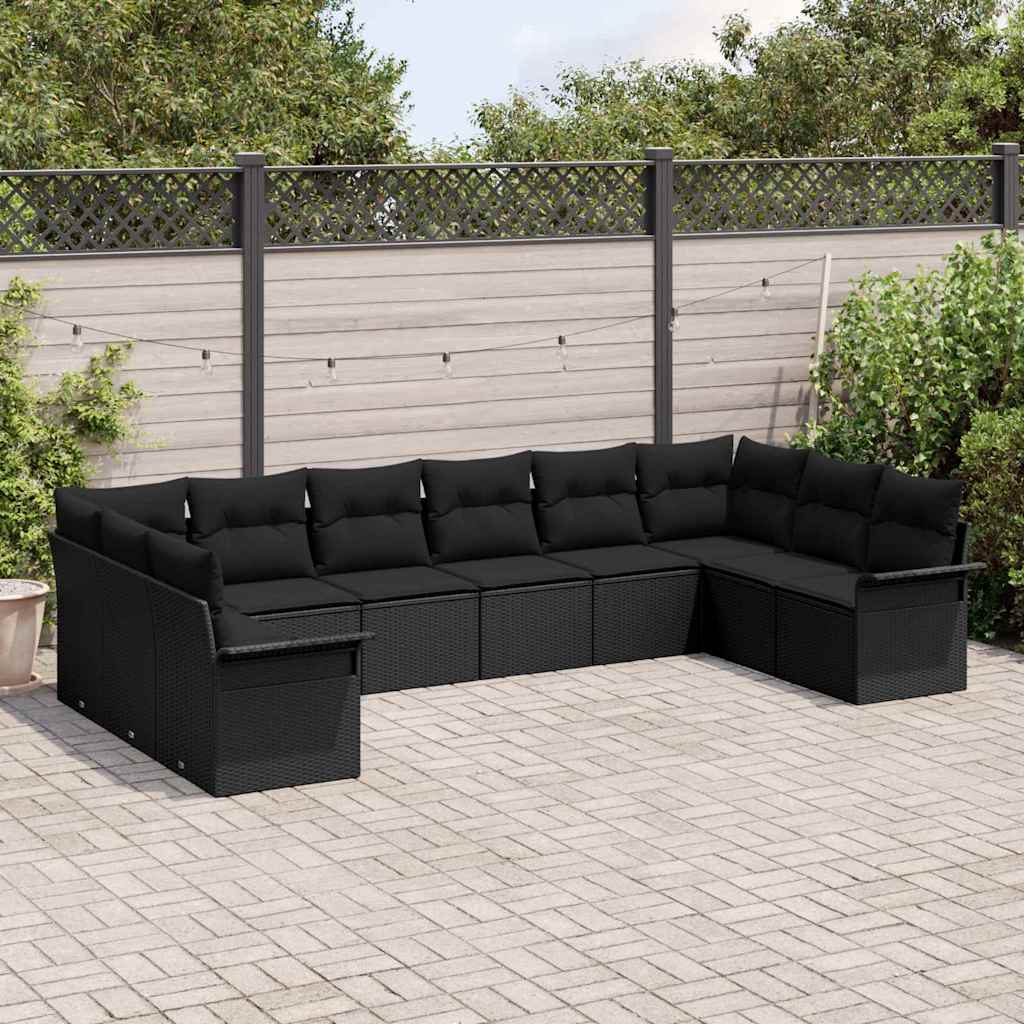 Tuin Sofa Set Met Kussen 10 Pcs Poly Riet