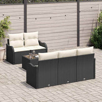 Tuin Sofa Set 6 Pcs Poly Riet
