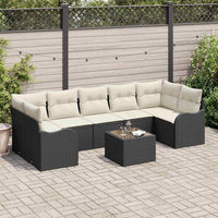 Tuin Sofa Set Met Kussen 8 Pcs 55 X 55 X 37 Cm Poly Riet