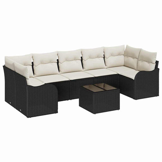 Tuin Sofa Set Met Kussen 8 Pcs 55 X 55 X 37 Cm Poly Riet
